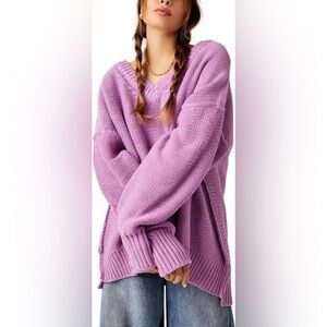 Free People Alli V Neck Sweater XS NWT